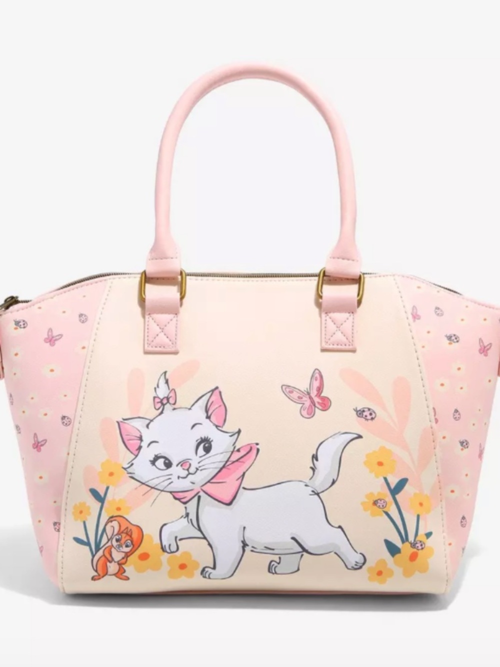 Loungefly Disney The Aristocats Marie Floral Butterfly Satchel Bag